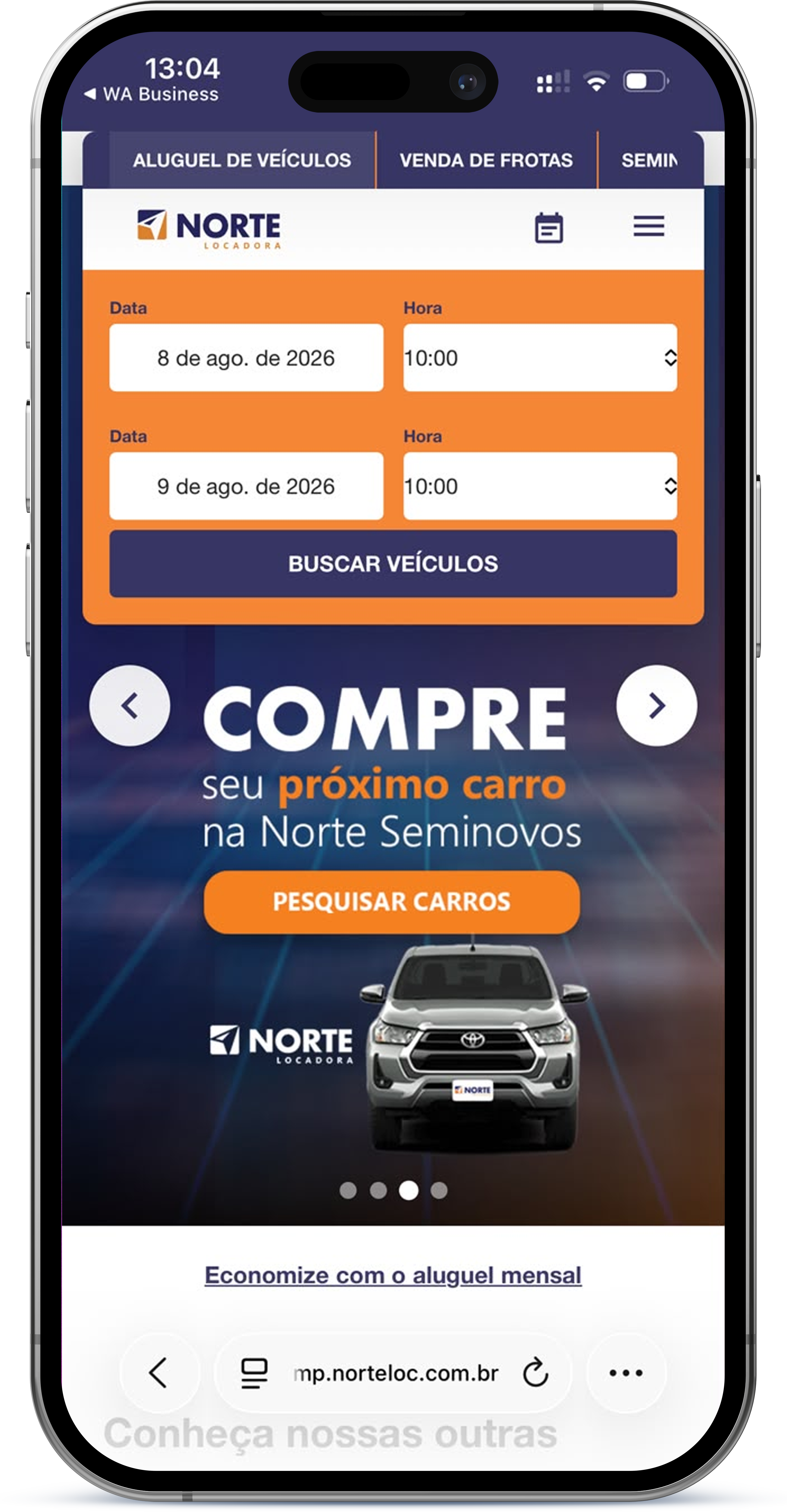 Aplicativo Norte Locadora